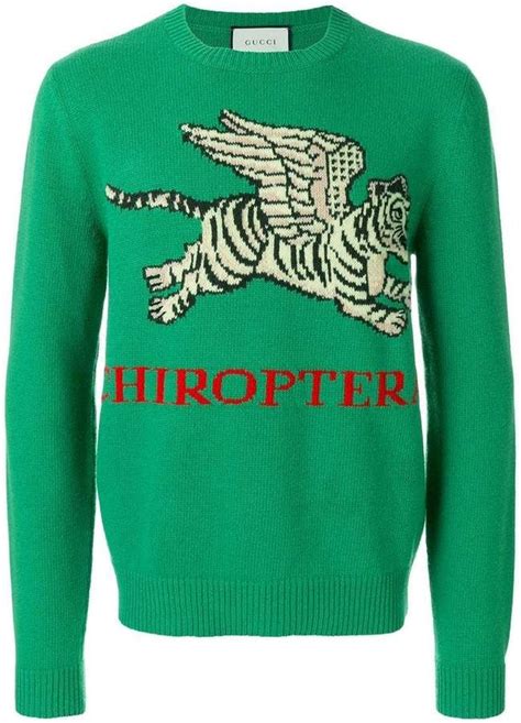 gucci love tiger sweater|Gucci flying tiger sweater.